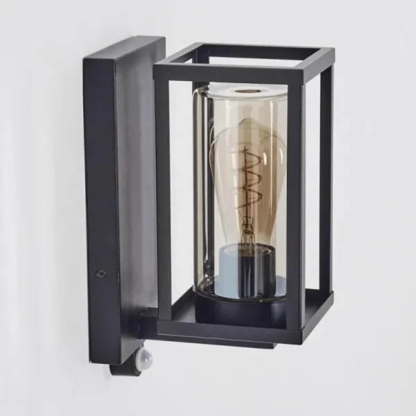 hofstein Portalis Lampe murale d´extérieur Noir, 1 lumière, Détecteur de mouvement* Lampes Modernes