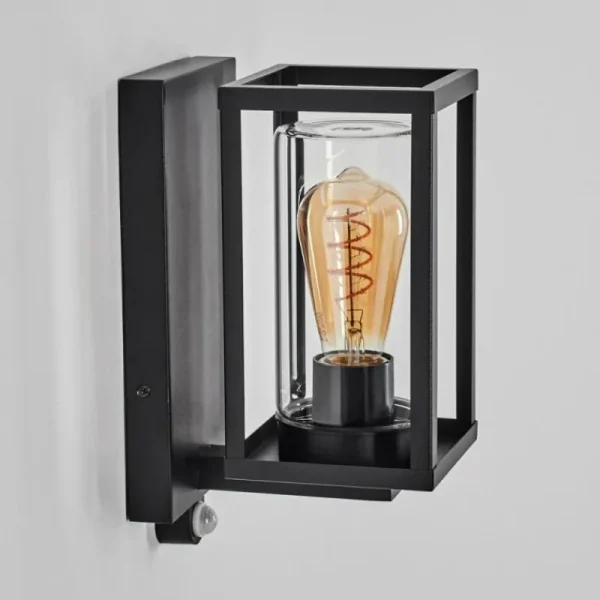 hofstein Portalis Lampe murale d´extérieur Noir, 1 lumière, Détecteur de mouvement* Lampes Modernes