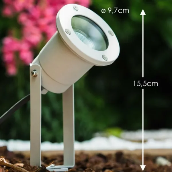 hofstein Projecteur de jardin Pilsen Argenté, 1 lumière* Lampes Modernes