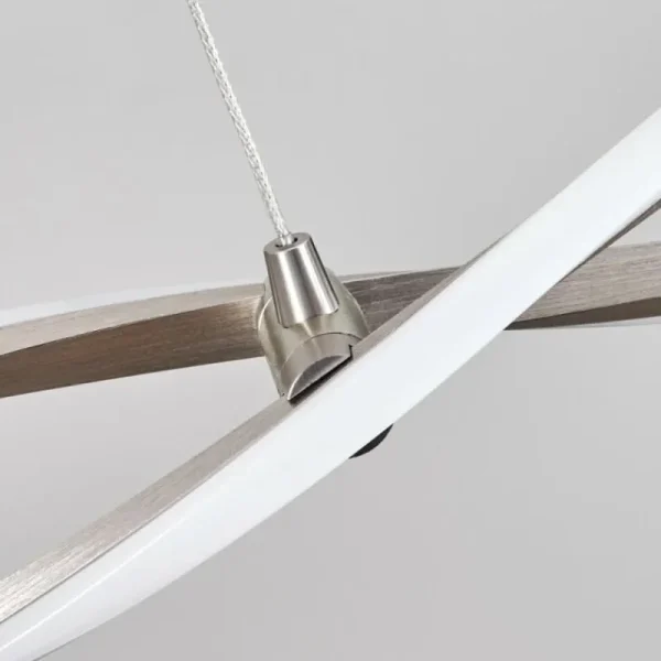 hofstein Radogna Suspension, Suspension LED Argenté, 2 lumières* Lampes Modernes