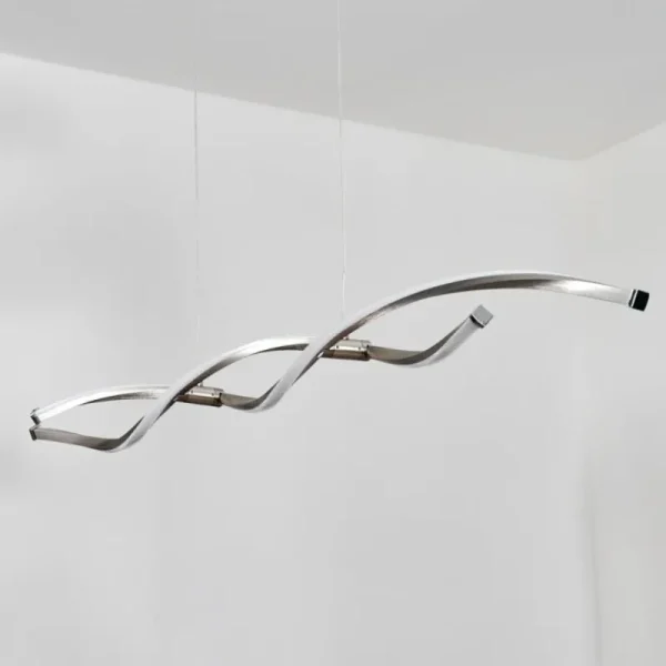 hofstein Radogna Suspension, Suspension LED Argenté, 2 lumières* Lampes Modernes