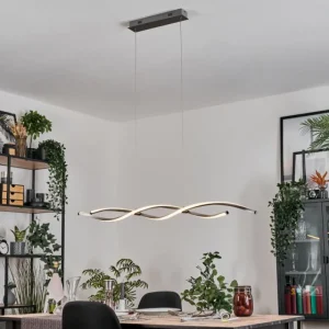 hofstein Radogna Suspension, Suspension LED Argenté, 2 lumières* Lampes Modernes