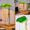 hofstein Ragaz Lampe de banquier, Lampe de bureau, Lampe à poser Laiton, 1 lumière* Lampes En Verre