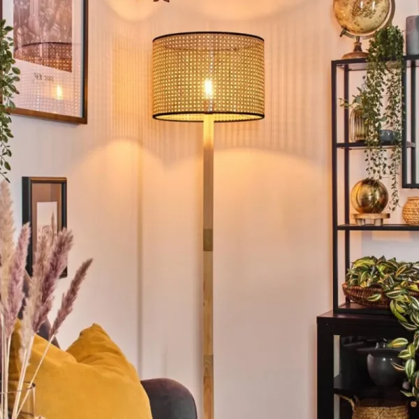 hofstein Ramila Lampadaire Écru, Noir, 1 lumière* Lampes Modernes