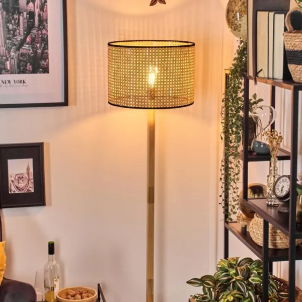 hofstein Ramila Lampadaire Écru, Noir, 1 lumière* Lampes Modernes