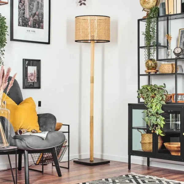 hofstein Ramila Lampadaire Écru, Noir, 1 lumière* Lampes Modernes