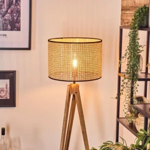 hofstein Ramila Lampadaire, Liseuse Écru, Noir, 1 lumière* Lampes Modernes