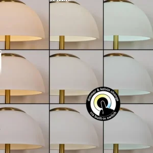 hofstein Rands Lampe à poser LED Laiton, 1 lumière* Lampes En Verre