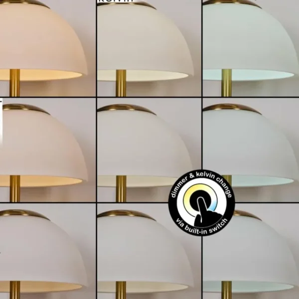 hofstein Rands Lampe à poser LED Laiton, 1 lumière* Lampes En Verre