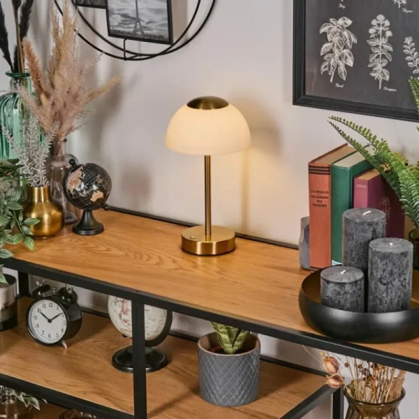 hofstein Rands Lampe à poser LED Laiton, 1 lumière* Lampes En Verre