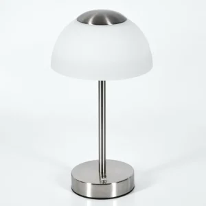 hofstein Rands Lampe à poser LED Nickel mat, 1 lumière* Lampes En Verre