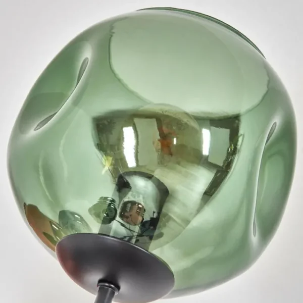 hofstein Ripoll Lampadaire Bleu, Vert, Cuivré, 6 lumières* Lampes En Verre