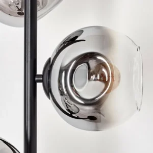 hofstein Ripoll Lampadaire Chrome, Clair, Fumé, 3 lumières* Lampes Modernes