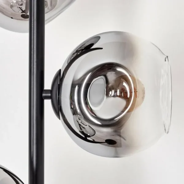 hofstein Ripoll Lampadaire Chrome, Clair, Fumé, 3 lumières* Lampes Modernes