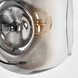 hofstein Ripoll Lampadaire Chrome, Clair, Fumé, 4 lumières* Lampes Modernes
