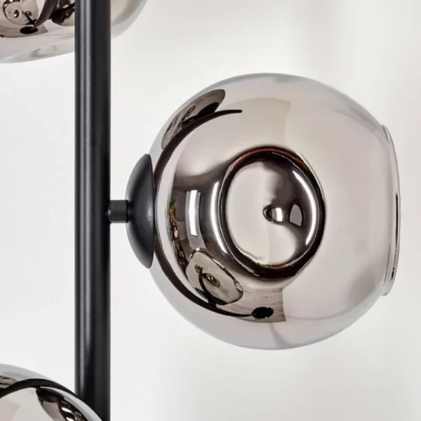 hofstein Ripoll Lampadaire Chrome, Fumé, 3 lumières* Lampes Modernes