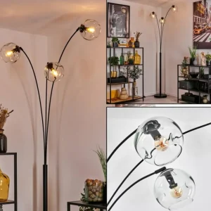 hofstein Ripoll Lampadaire Clair, 3 lumières* Lampes En Verre