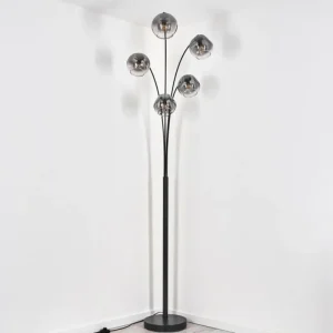 hofstein Ripoll Lampadaire Noir, 5 lumières* Lampes Modernes