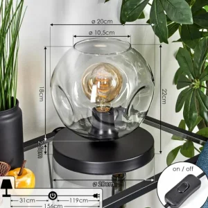 hofstein Ripoll Lampe à poser Clair, 1 lumière* Lampes En Verre