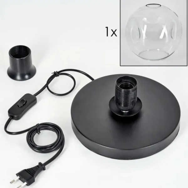 hofstein Ripoll Lampe à poser Clair, 1 lumière* Lampes En Verre
