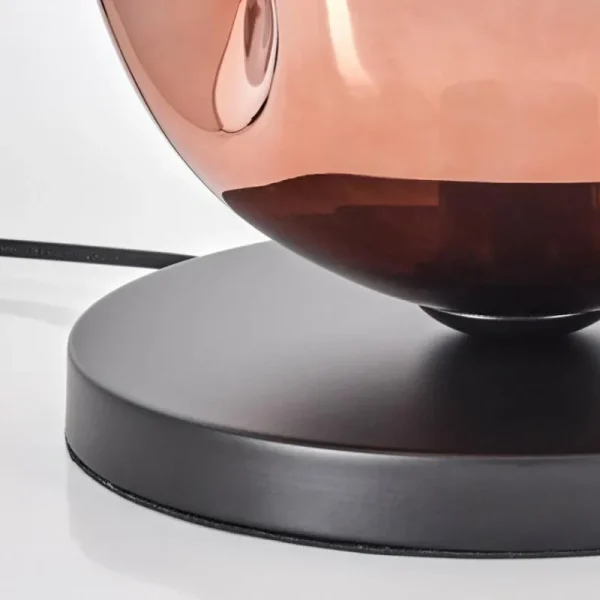 hofstein Ripoll Lampe à poser Cuivré, 1 lumière* Lampes En Verre