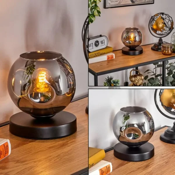hofstein Ripoll Lampe à poser Noir, 1 lumière* Lampes Modernes