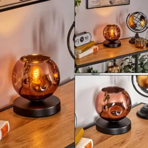 hofstein Ripoll Lampe à poser Noir, 1 lumière* Lampes En Verre