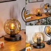 hofstein Ripoll Lampe à poser Noir, 1 lumière* Lampes En Verre