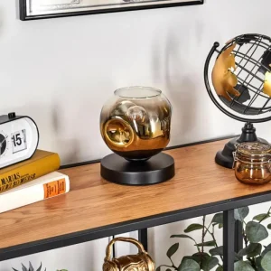 hofstein Ripoll Lampe à poser Noir, 1 lumière* Lampes En Verre