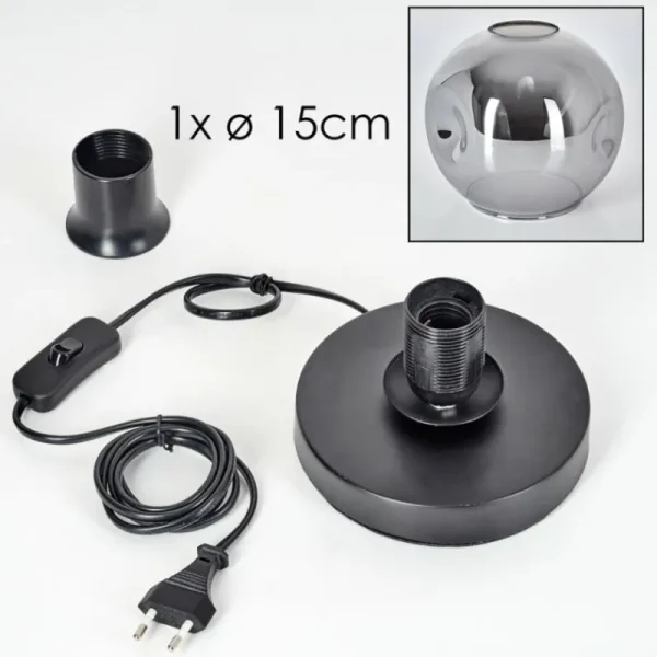 hofstein Ripoll Lampe à poser Noir, 1 lumière* Lampes Modernes