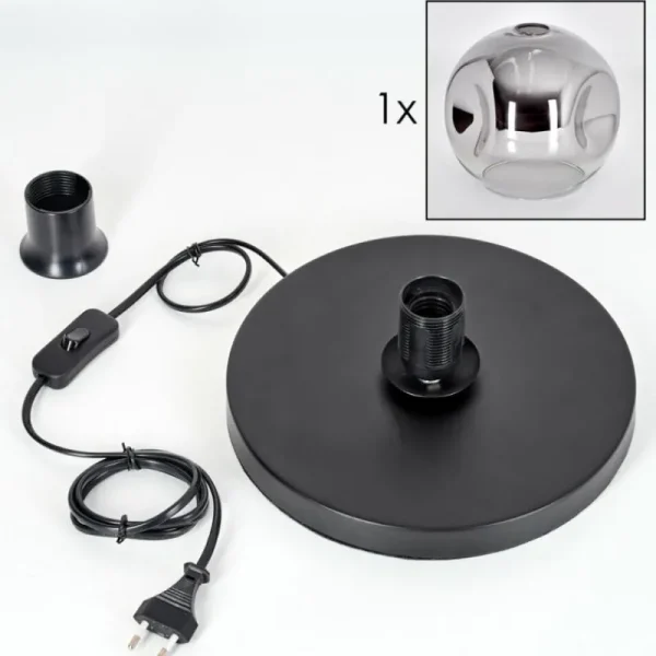 hofstein Ripoll Lampe à poser Noir, 1 lumière* Lampes Modernes
