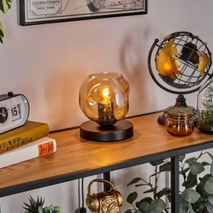 hofstein Ripoll Lampe à poser Noir, 1 lumière* Lampes En Verre