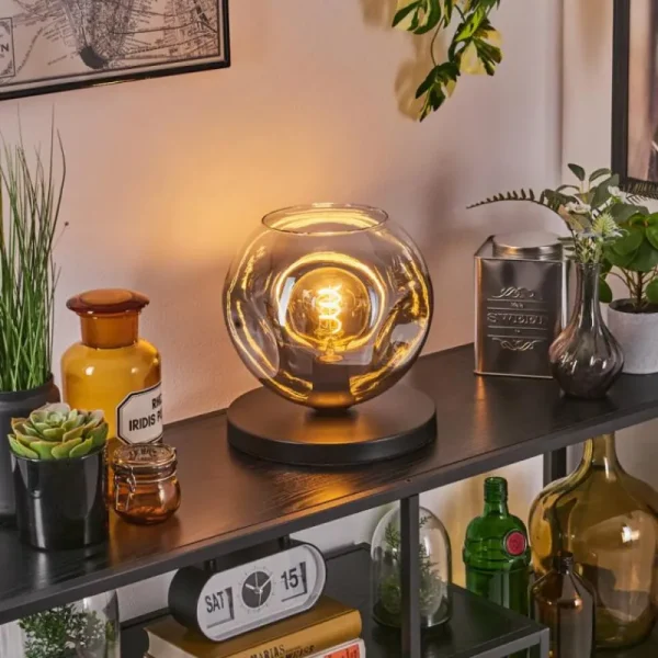 hofstein Ripoll Lampe à poser Noir, 1 lumière* Lampes Modernes