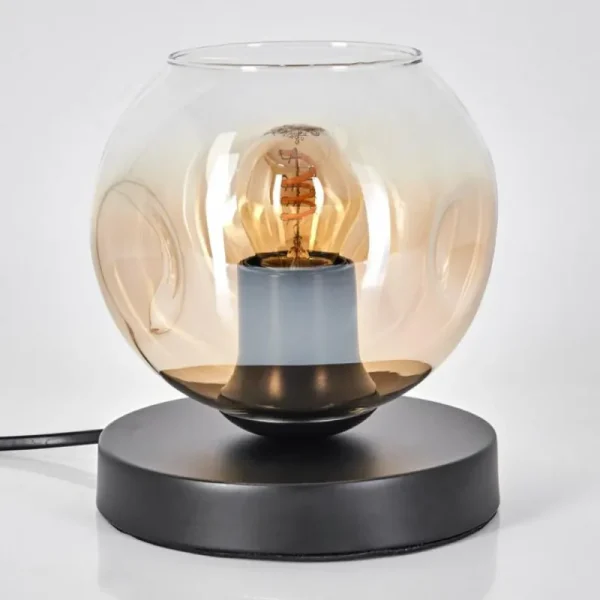 hofstein Ripoll Lampe à poser Noir, 1 lumière* Lampes En Verre