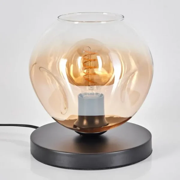 hofstein Ripoll Lampe à poser Noir, 1 lumière* Lampes En Verre