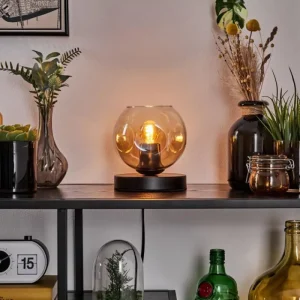 hofstein Ripoll Lampe à poser Noir, 1 lumière* Lampes En Verre