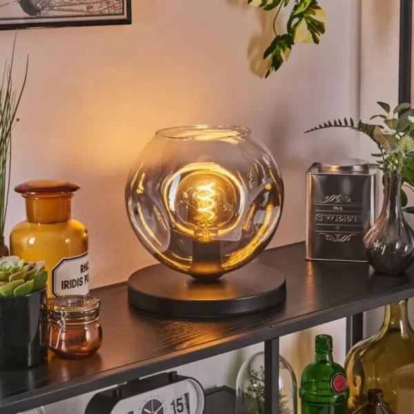 hofstein Ripoll Lampe à poser Noir, 1 lumière* Lampes Modernes