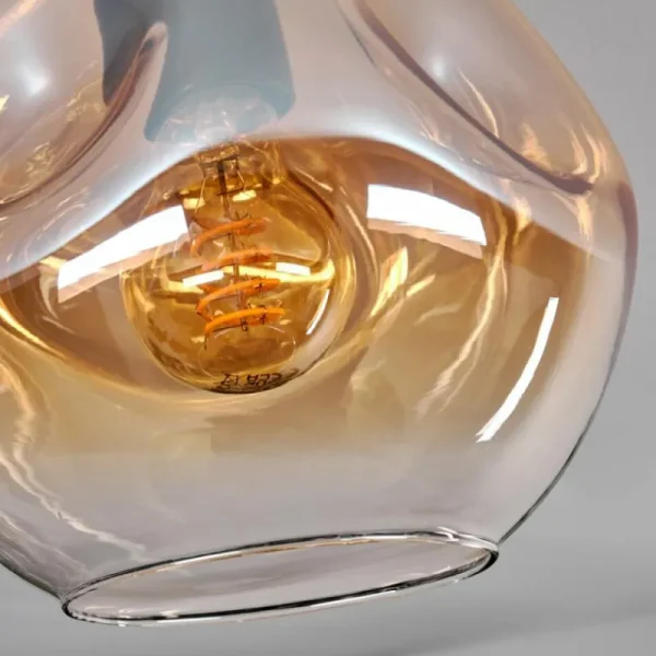 hofstein Ripoll Plafonnier Ambre, Clair, 1 lumière* Lampes En Verre