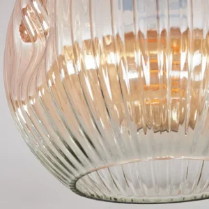hofstein Ripoll Plafonnier, Boule lumineuse Ambre, Clair, 1 lumière* Lampes Modernes