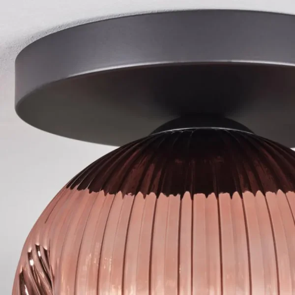 hofstein Ripoll Plafonnier, Boule lumineuse Clair, Cuivré, 1 lumière* Lampes Modernes