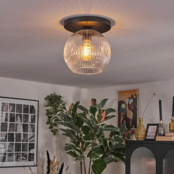 hofstein Ripoll Plafonnier, Boule lumineuse Clair, 1 lumière* Lampes Modernes