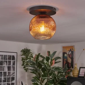 hofstein Ripoll Plafonnier, Boule lumineuse Clair, Cuivré, 1 lumière* Lampes Modernes