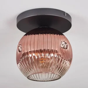 hofstein Ripoll Plafonnier, Boule lumineuse Clair, Cuivré, 1 lumière* Lampes Modernes