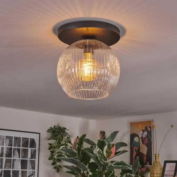 hofstein Ripoll Plafonnier, Boule lumineuse Clair, 1 lumière* Lampes Modernes