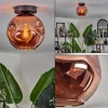 hofstein Ripoll Plafonnier Cuivré, 1 lumière* Lampes En Verre