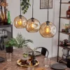 hofstein Ripoll Suspension Ambre, 3 lumières* Lampes En Verre