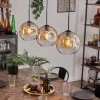 hofstein Ripoll Suspension Ambre, Clair, 3 lumières* Lampes En Verre