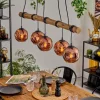 hofstein Ripoll Suspension, Boule lumineuse, Suspension Écru, Noir, 5 lumières* Lampes Modernes