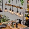 hofstein Ripoll Suspension, Boule lumineuse, Suspension Écru, Noir, 5 lumières* Lampes Modernes