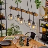 hofstein Ripoll Suspension, Boule lumineuse, Suspension Écru, Noir, 5 lumières* Lampes Modernes